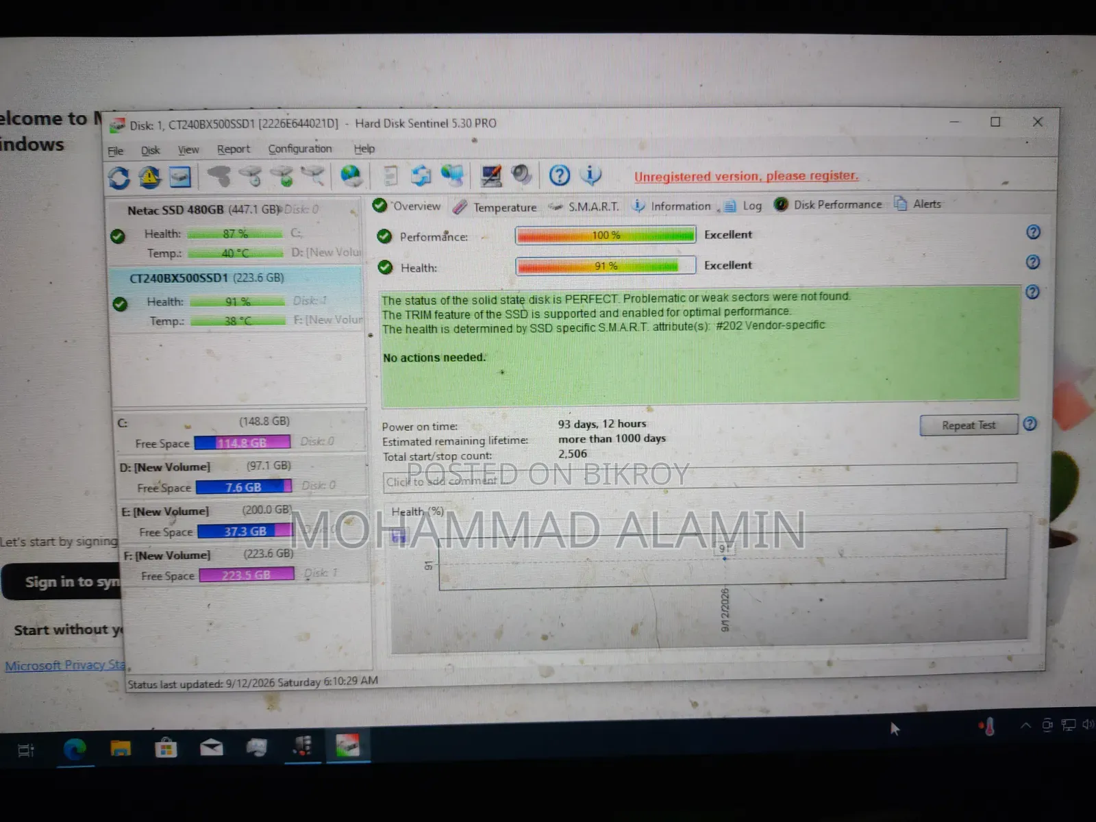 240Gb SSD Crucial BX500