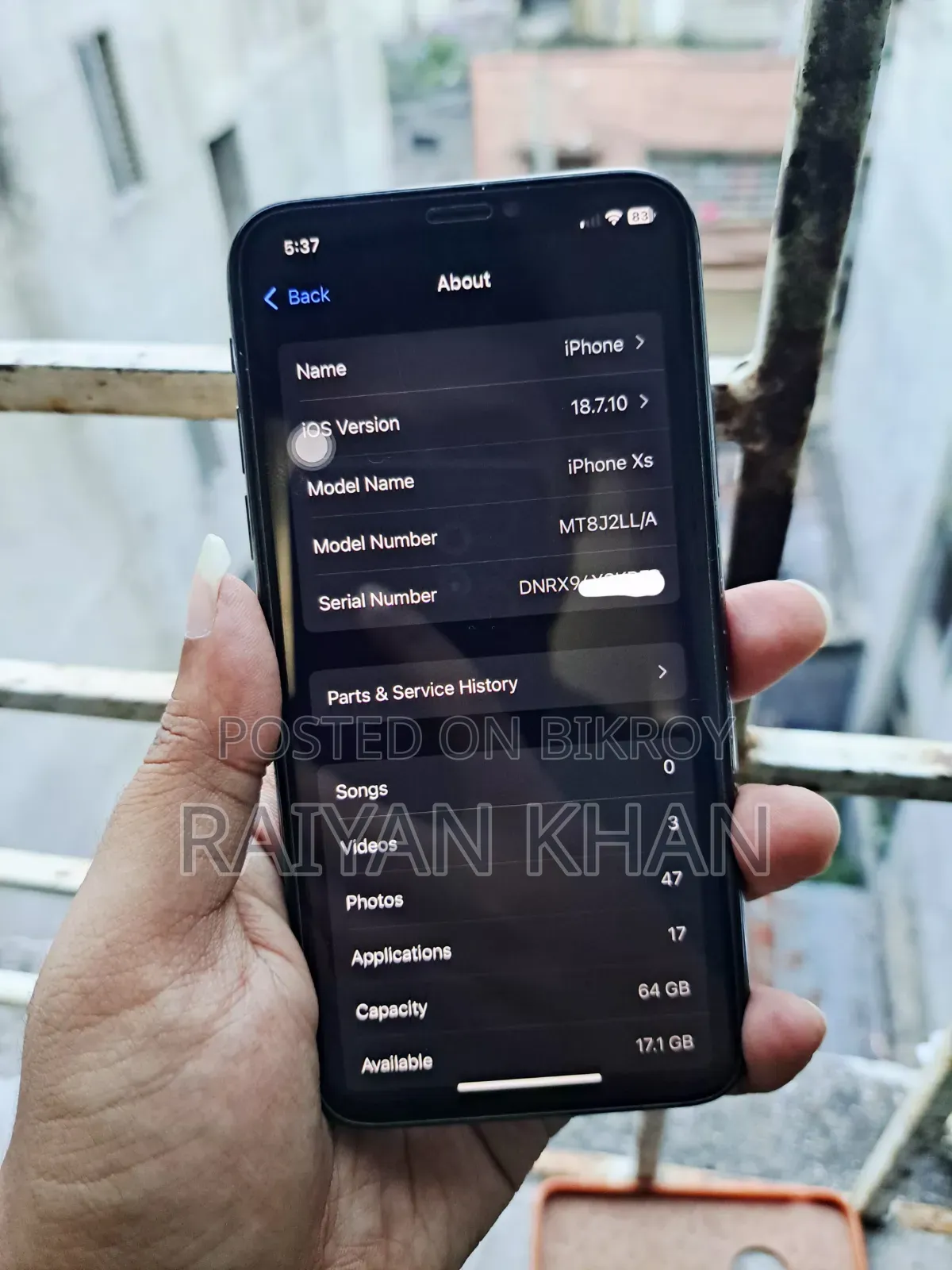 Apple iPhone XS 64 GB Black