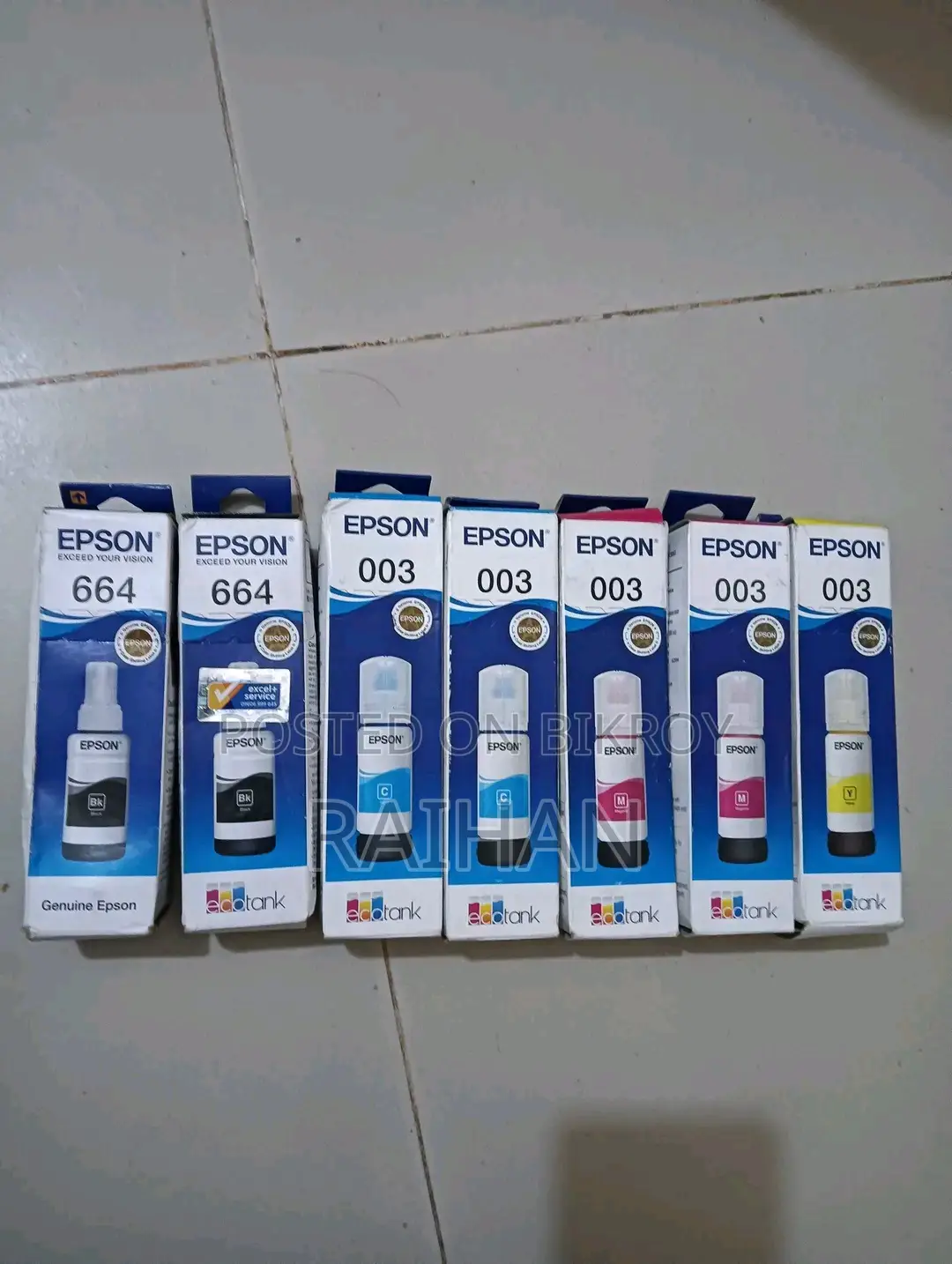 Epson Ink 664 & 003