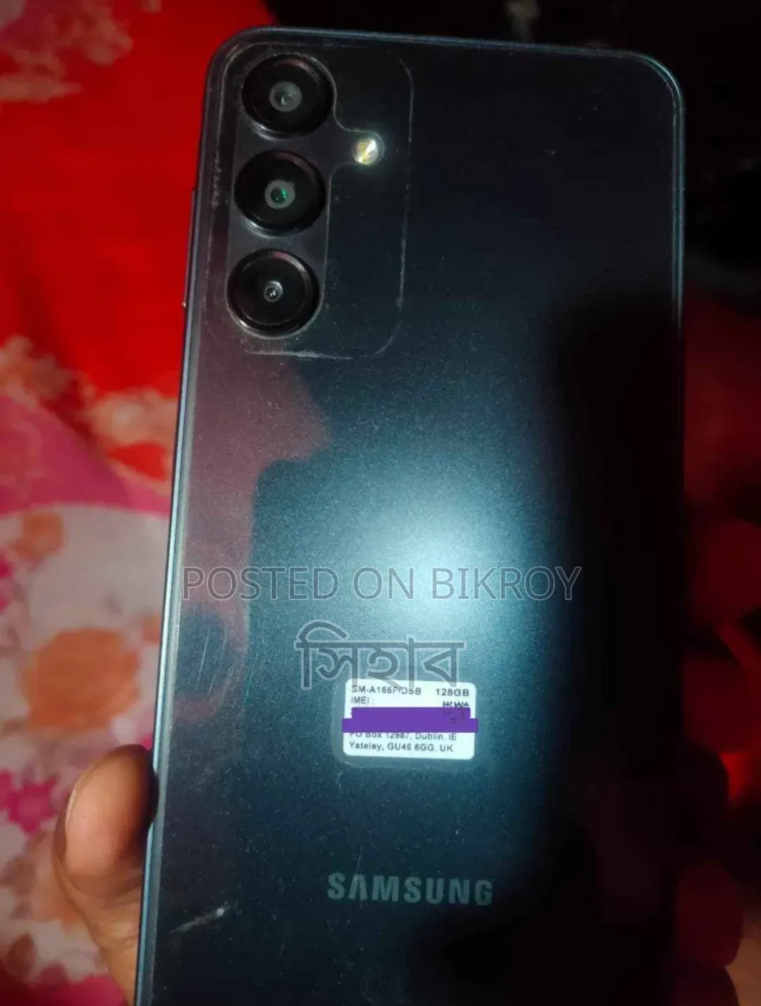 নতুন স্যামসাং গ্যালাক্সি এ১৬ ১২৮ জিবি গ্রাফাইট