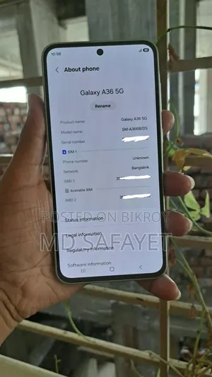 Samsung Galaxy A36 256 GB Yellow