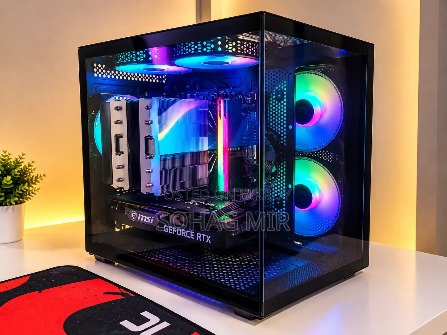 Desktop Computer MSI 64GB AMD Ryzen 7 HDD+SSD 1T