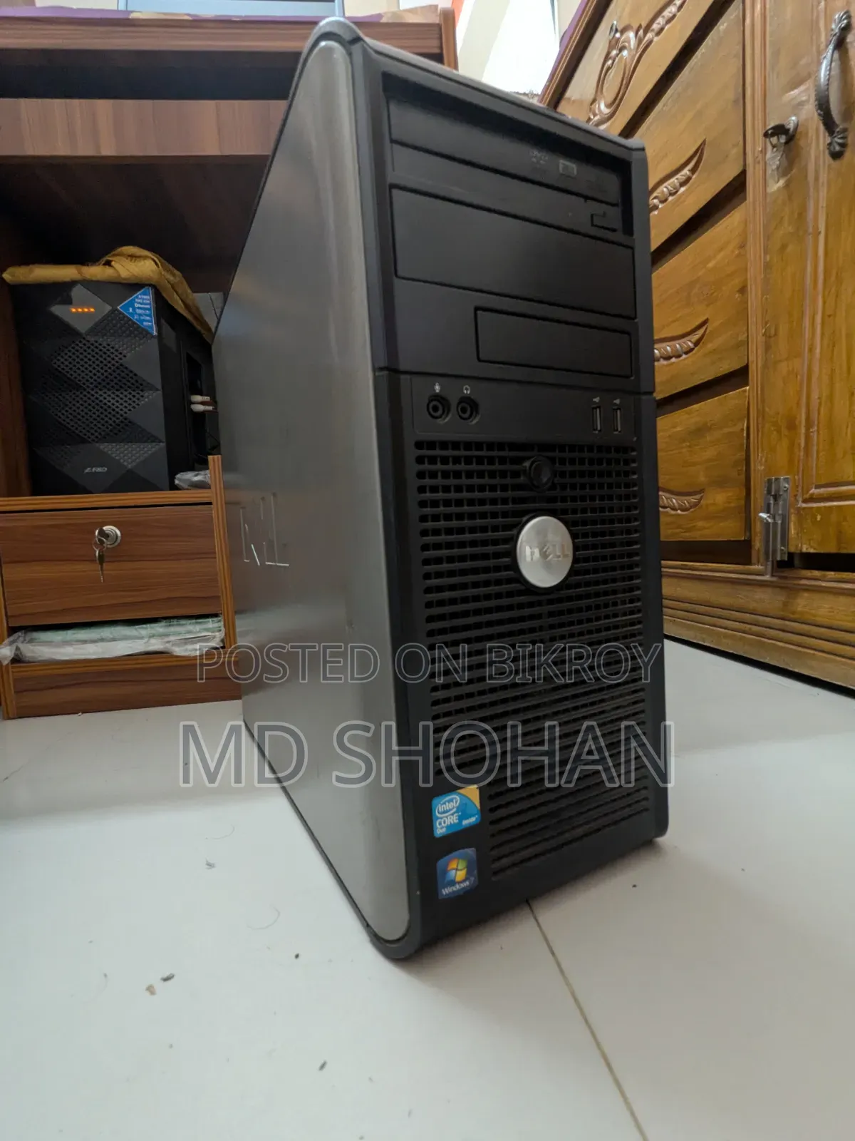 Desktop Computer Dell 2GB RAM Intel Core 2 Quad Hard Disk Drive 128GB