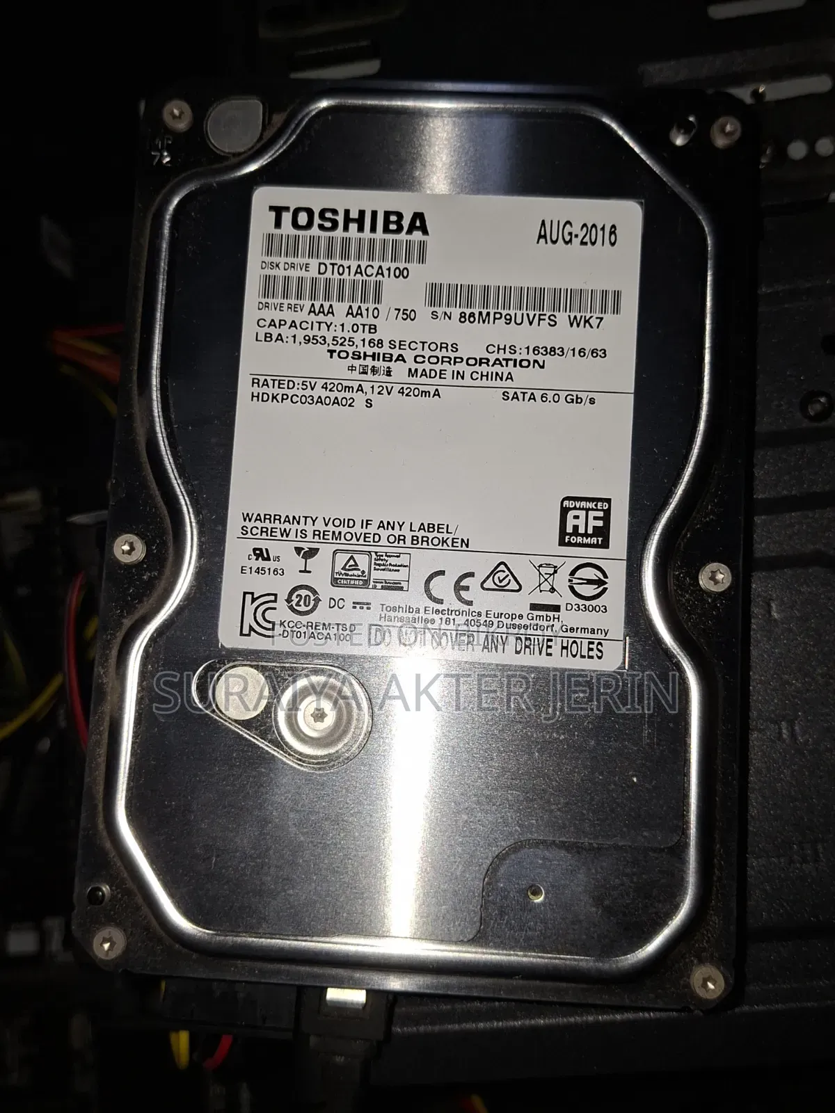 Toshiba 1TB HDD