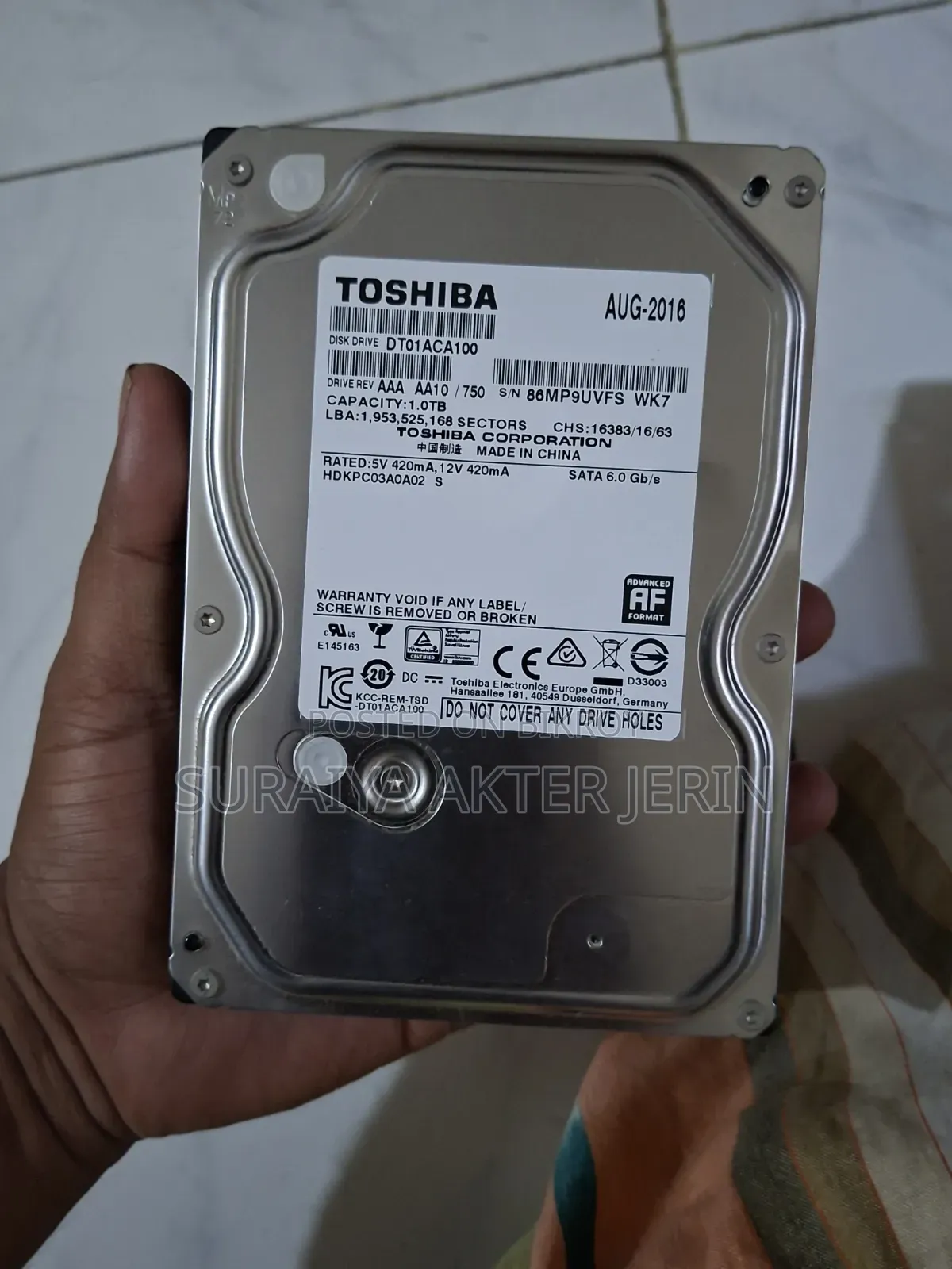 Toshiba 1TB HDD