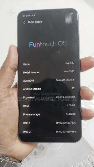 Vivo Y30 128 GB Blue