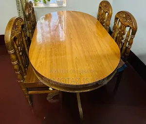 ডাইনিং টেবিল (৪টি চেয়ার সেগুন কাঠ)