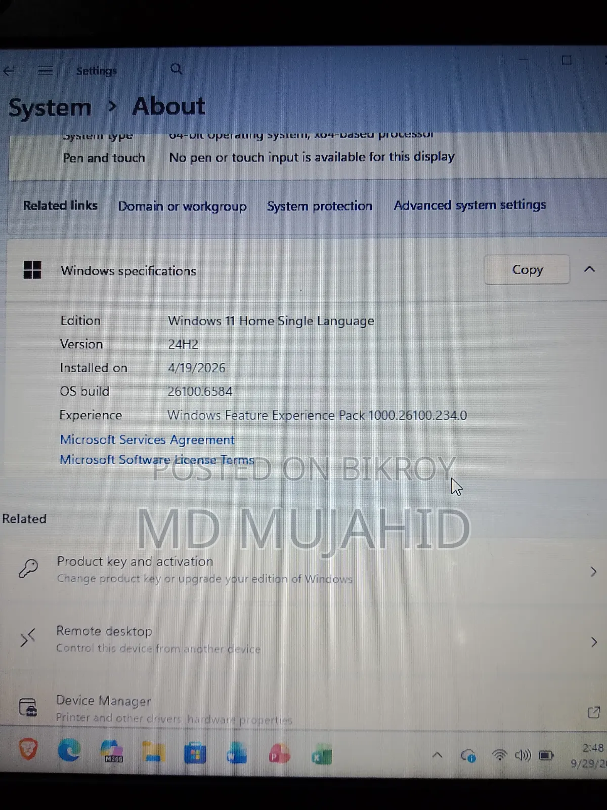 Laptop Acer Aspire A314 31 4GB Intel Celeron HDD 500GB