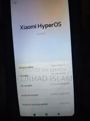Xiaomi Redmi Note 13 256 GB Black