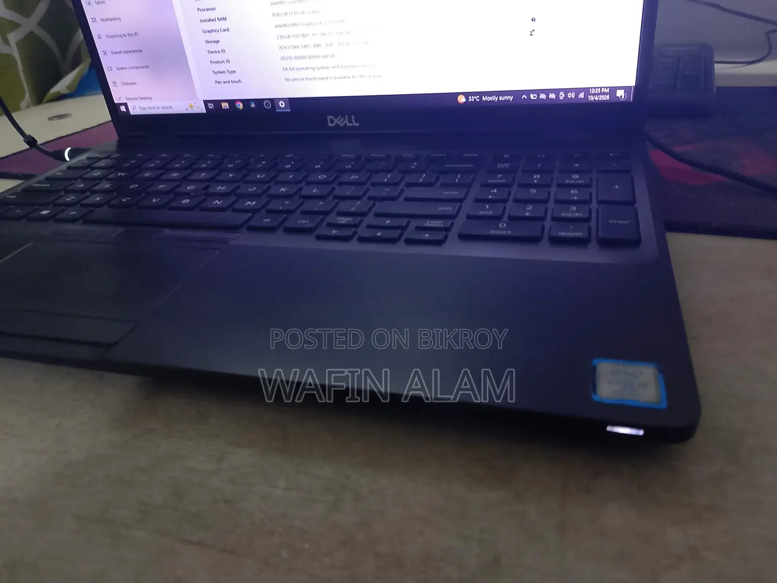 Laptop Dell Latitude 5500 8GB Intel Core i5 SSD 256GB