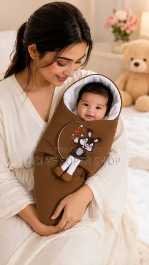 Cute Baby Blanket & Hooded Set