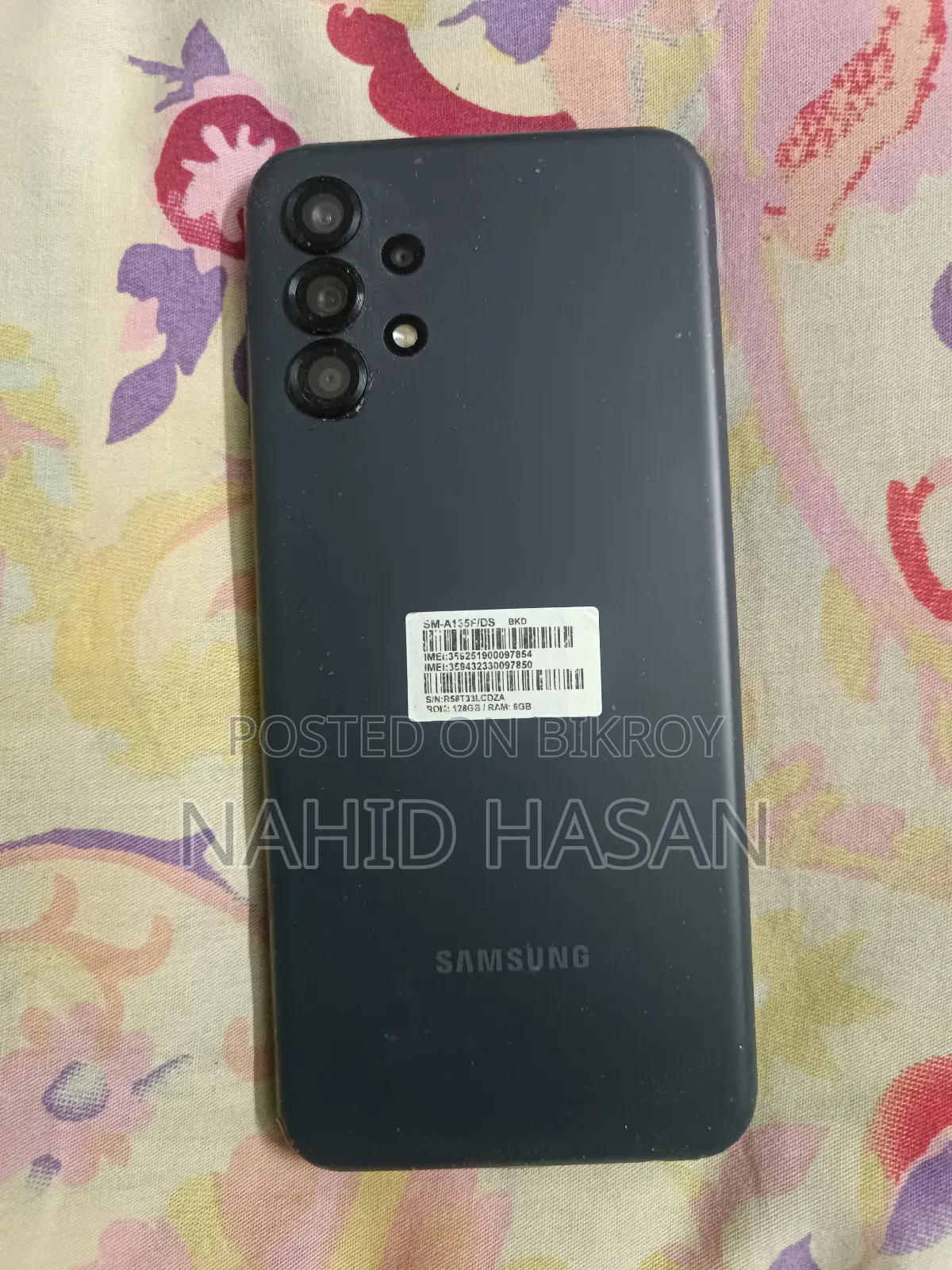 স্যামসাং গ্যালাক্সি এ১৩ ১২৮ জিবি ব্ল্যাক