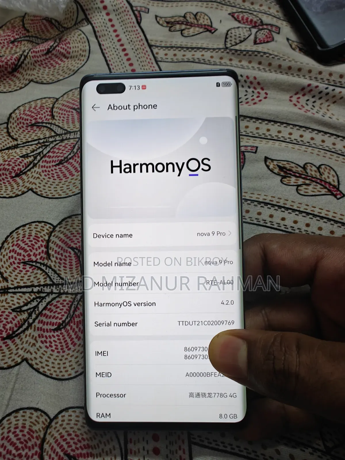 Huawei nova 9 Pro 256 GB Blue