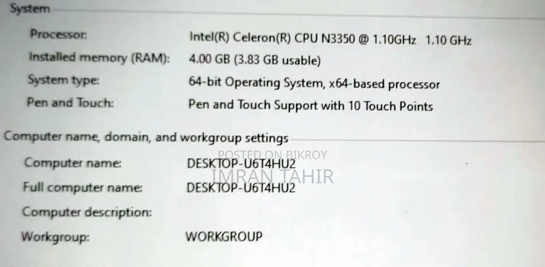 Laptop Dell Latitude 3189 4GB Intel Celeron SSD 128GB