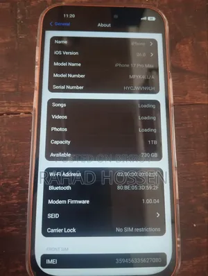 Apple iPhone 17 Pro Max 1 TB Orange
