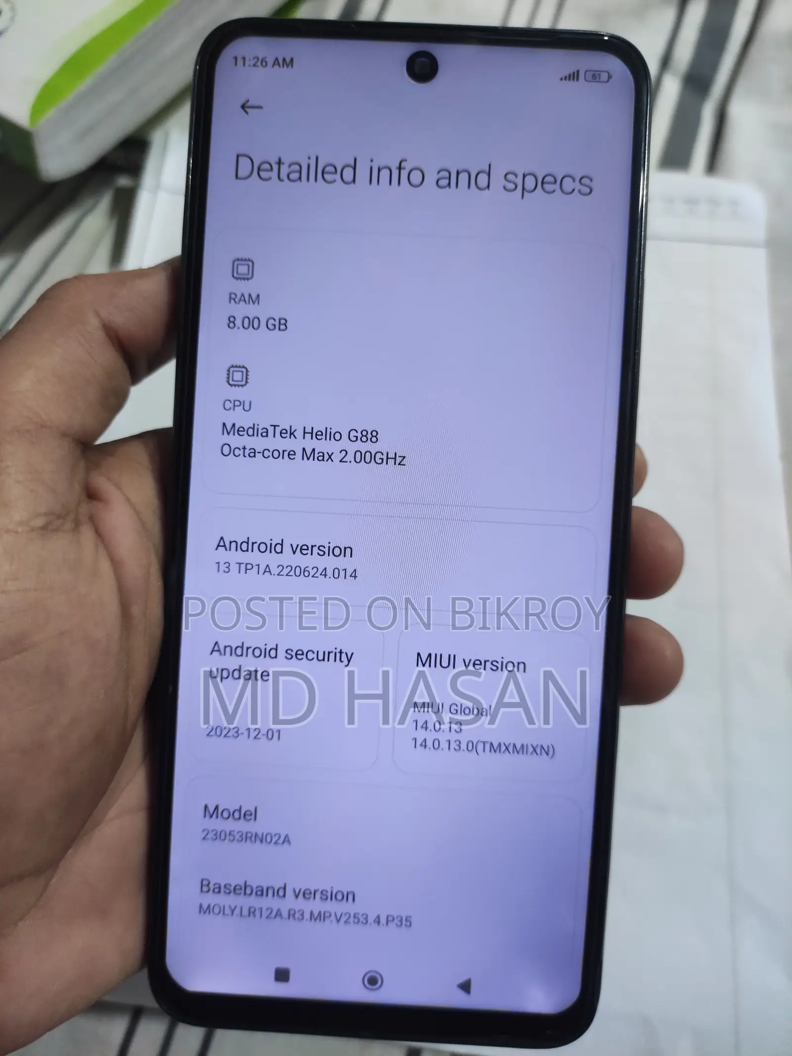 Xiaomi Redmi 12 256 GB Black
