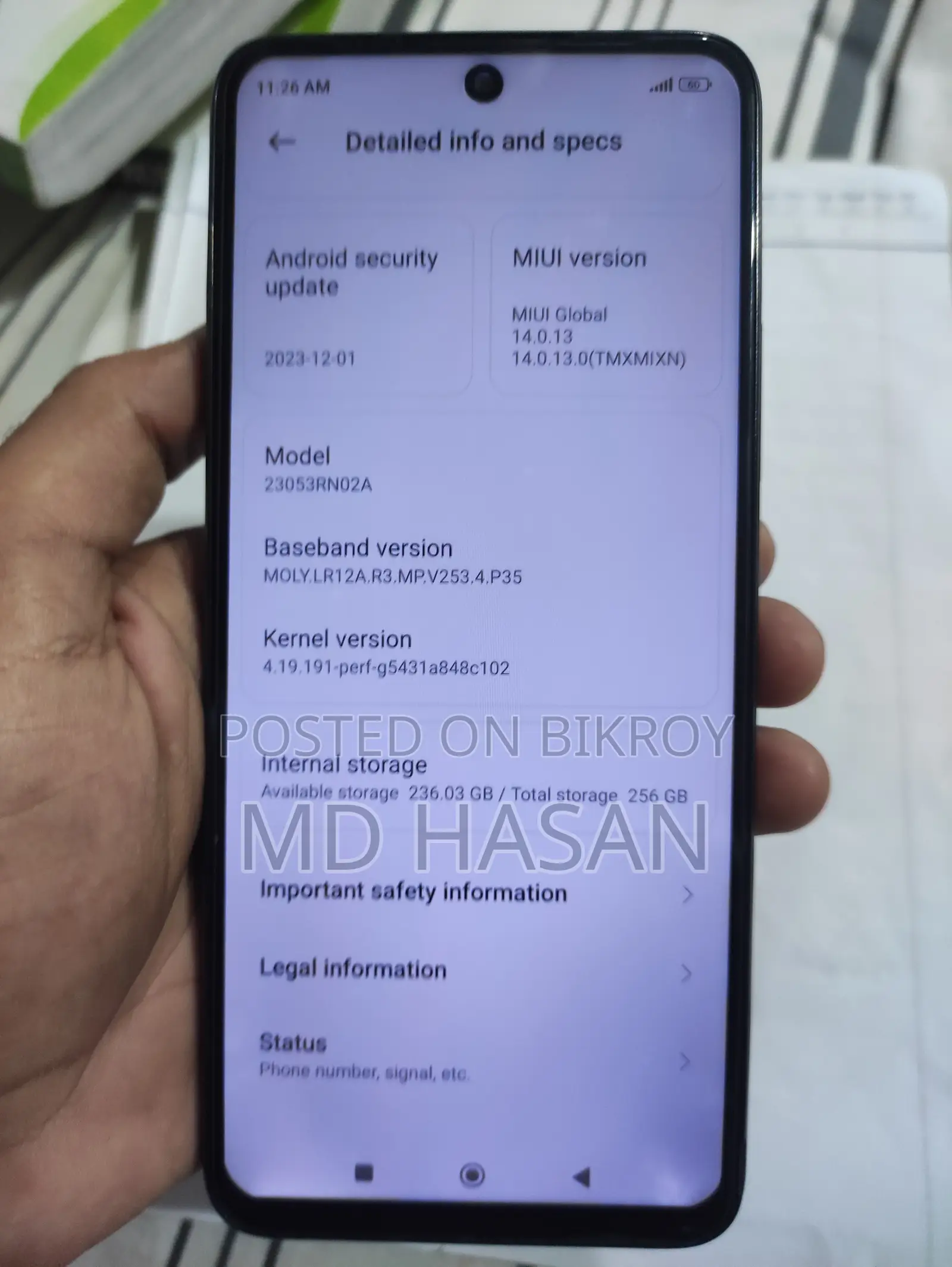 Xiaomi Redmi 12 256 GB Black