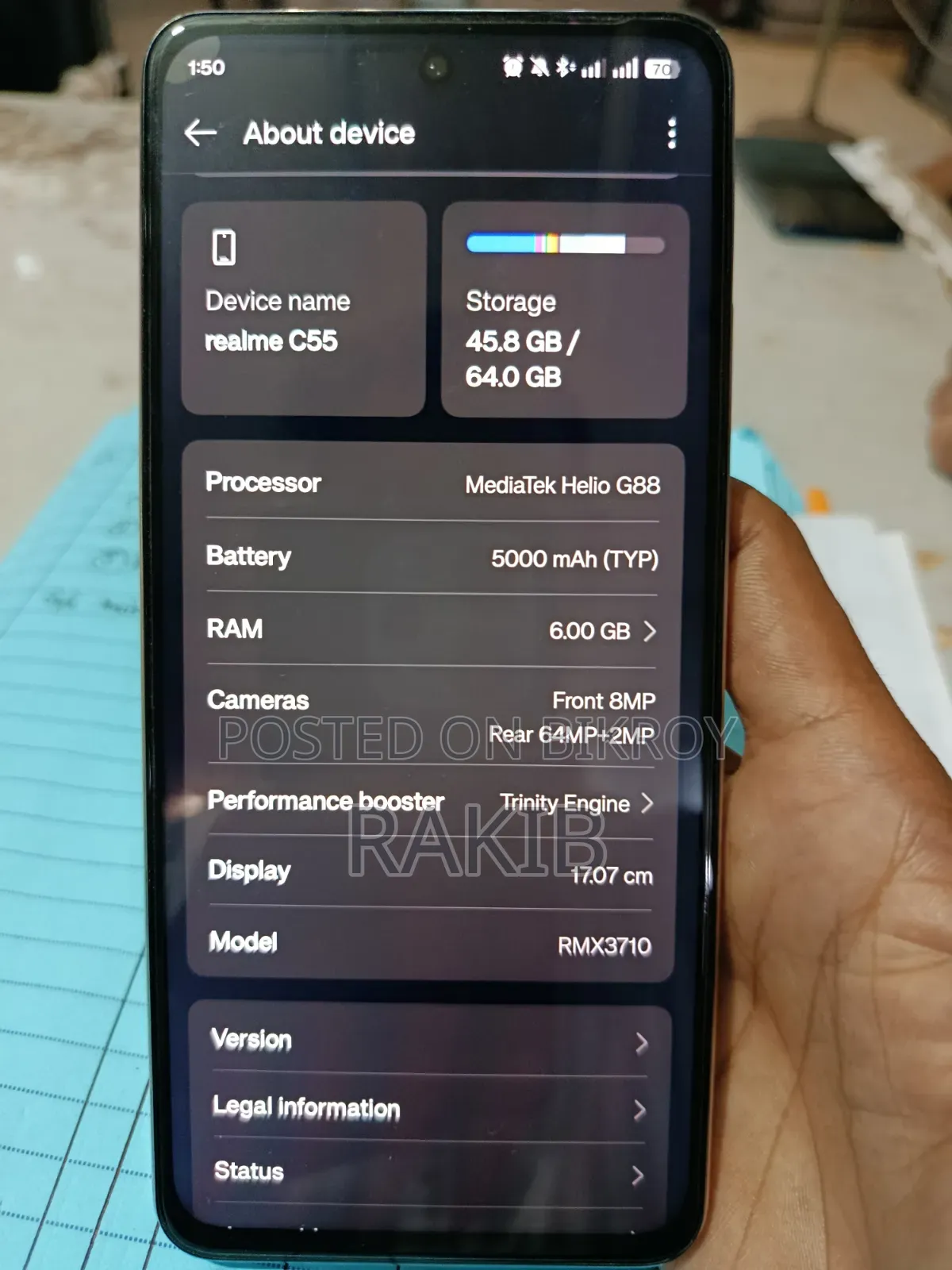 Realme C55 64 GB Pink