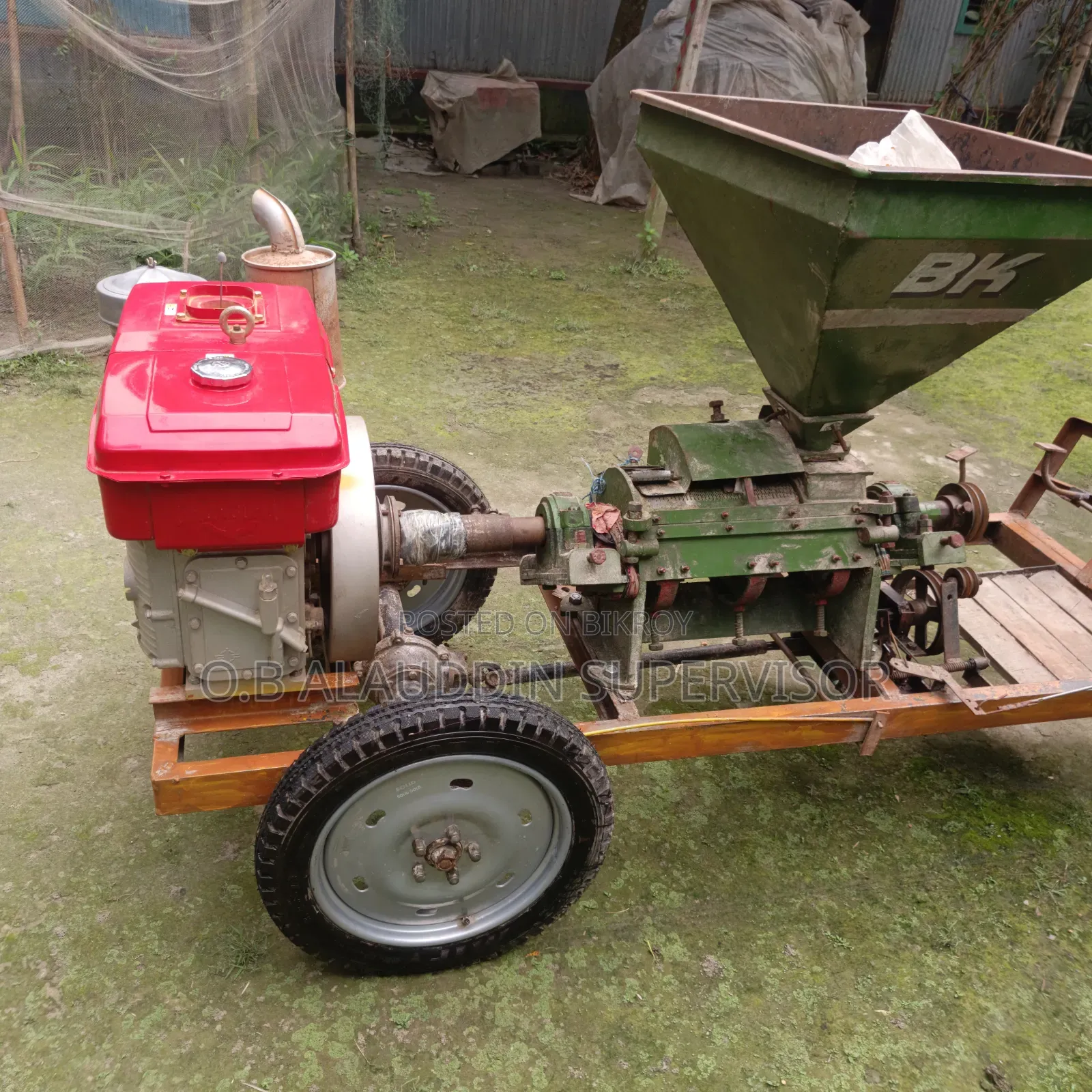 Three and a half Jaali No. 2 Steel Body Rice Mill.