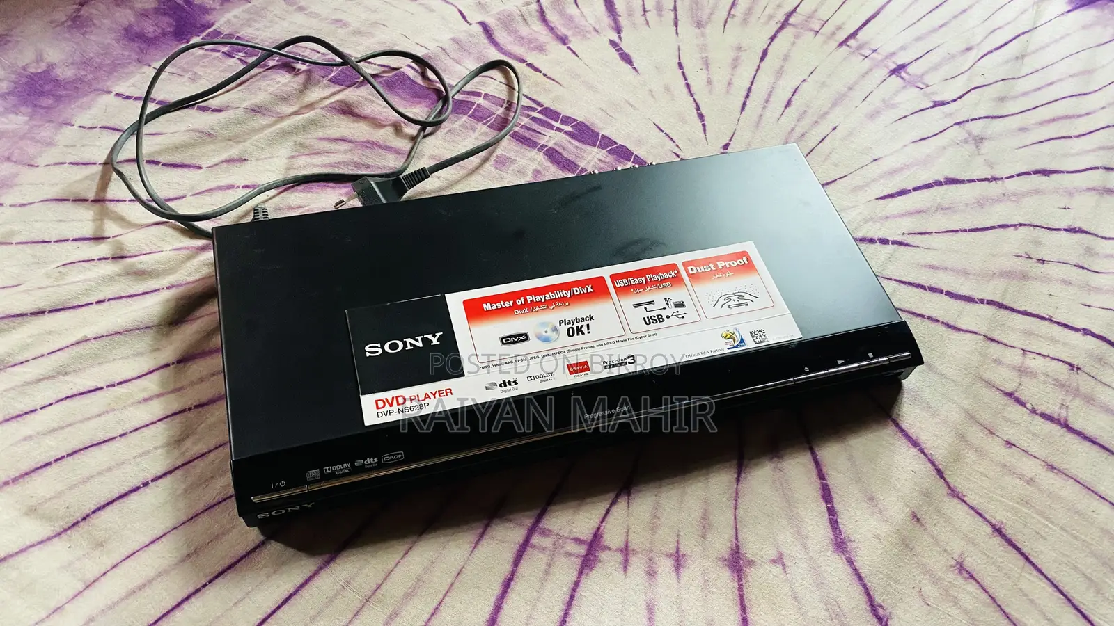 Sony Original DVD Player (Model DVP-NS628P) - Only Device, No Remote