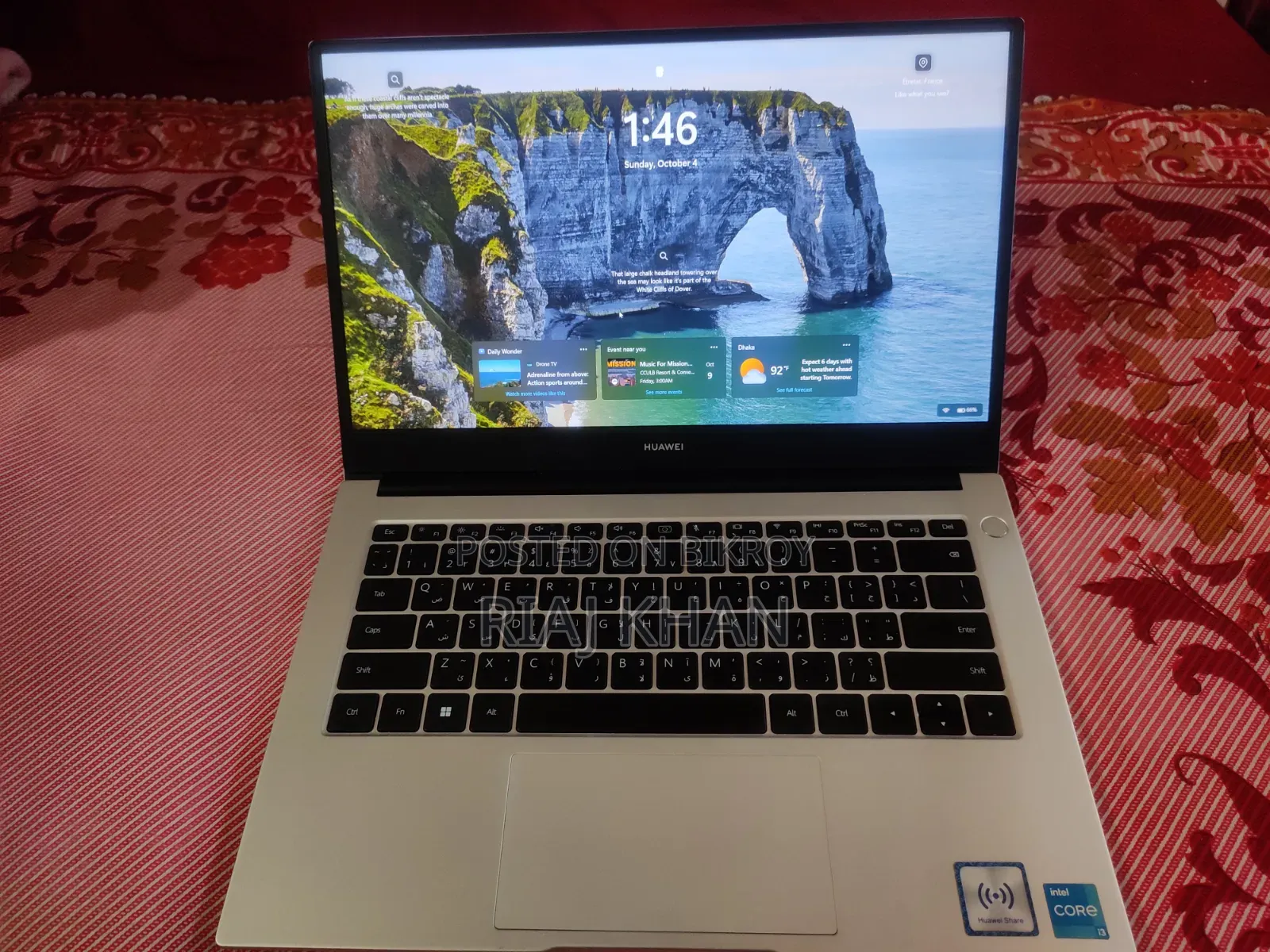 Laptop Huawei MateBook D 14 8GB Intel SSD 256GB