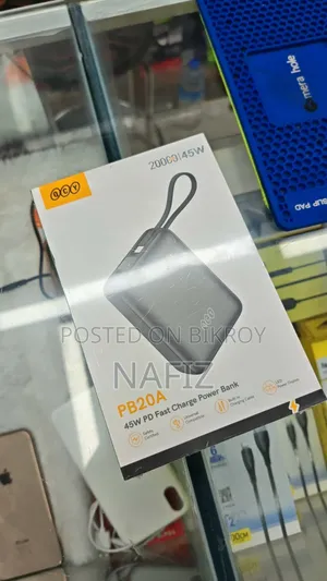QCY PB20A
20,000 mAh
45W Max Output
