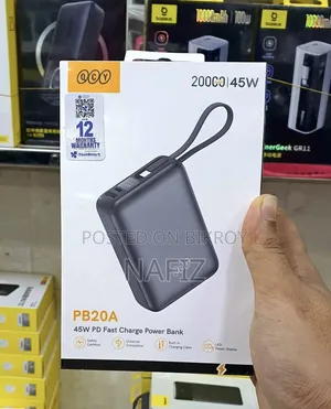 Qcy Pb20a
20,000 Mh
45W Max Output