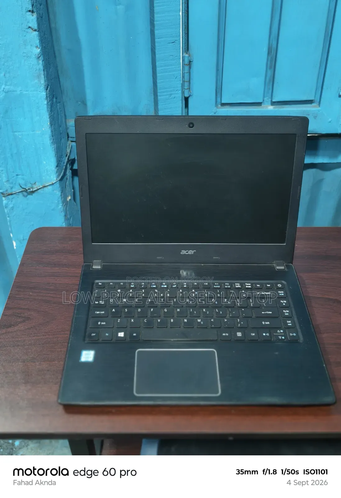 Laptop Acer Aspire 3100 4GB Intel Core i3 SSD 128GB
