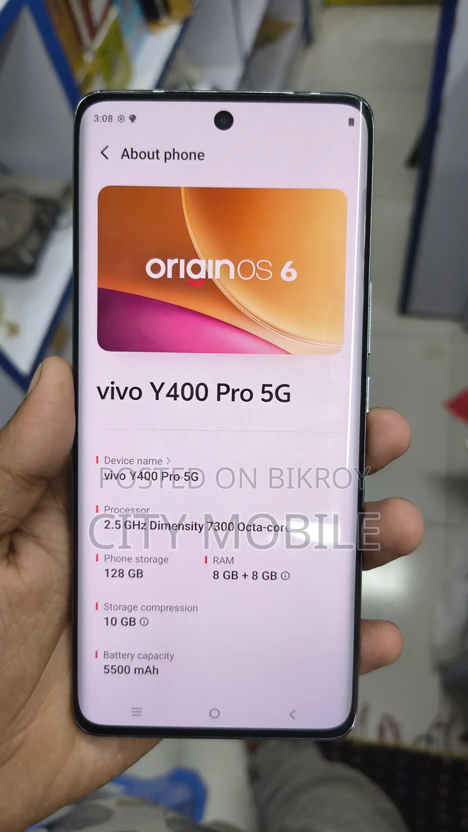 New Vivo Y400 Pro 128 GB White