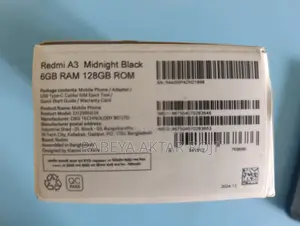শাওমি রেডমি এ৩ ১২৮ জিবি ব্ল্যাক