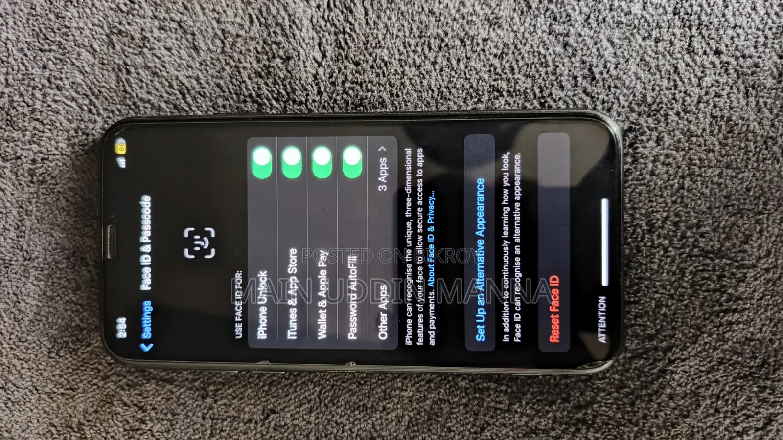 Apple iPhone X 64 GB Black