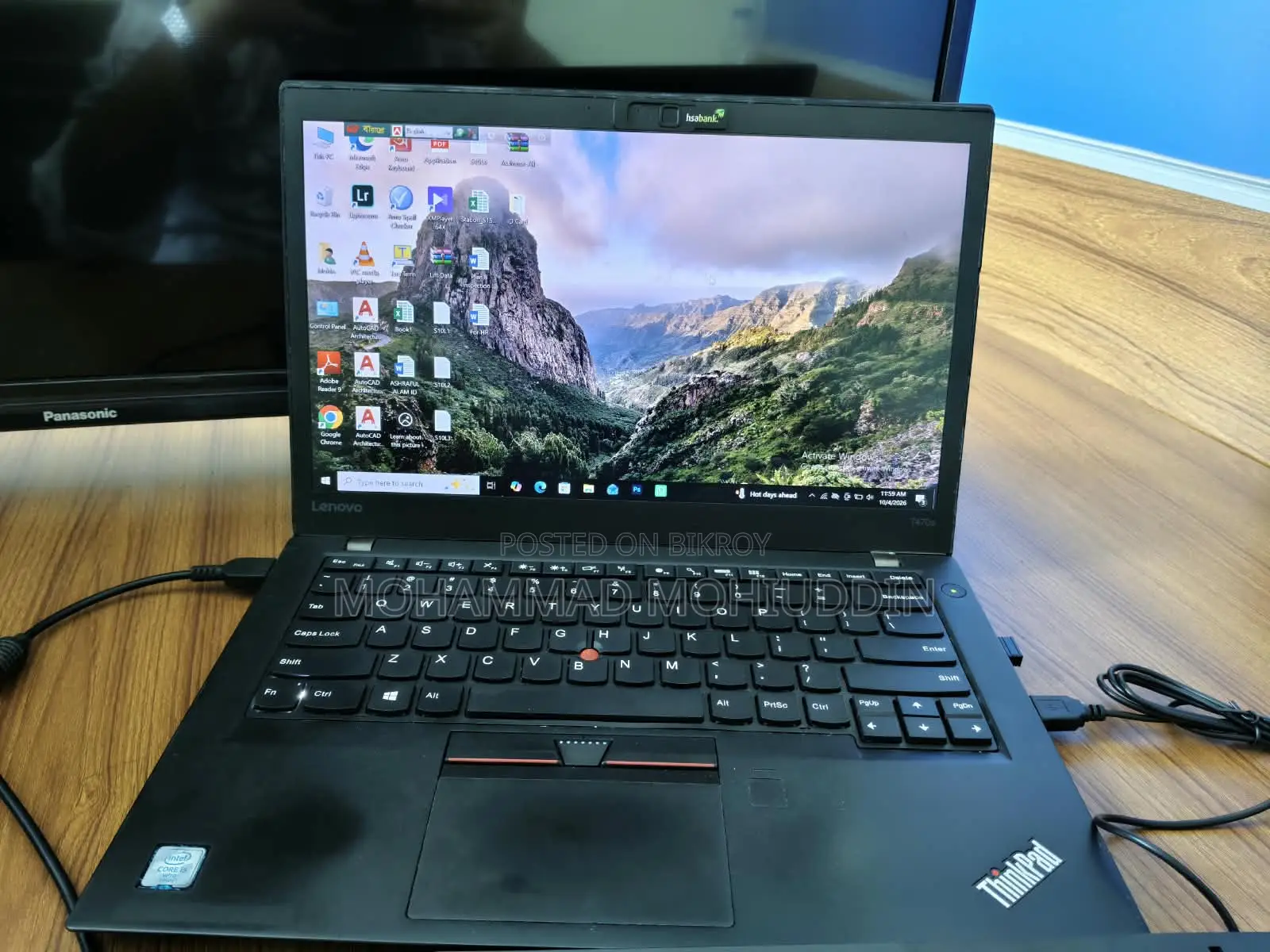 Laptop Lenovo ThinkPad T470s 12GB Intel Core i5 SSD 256GB