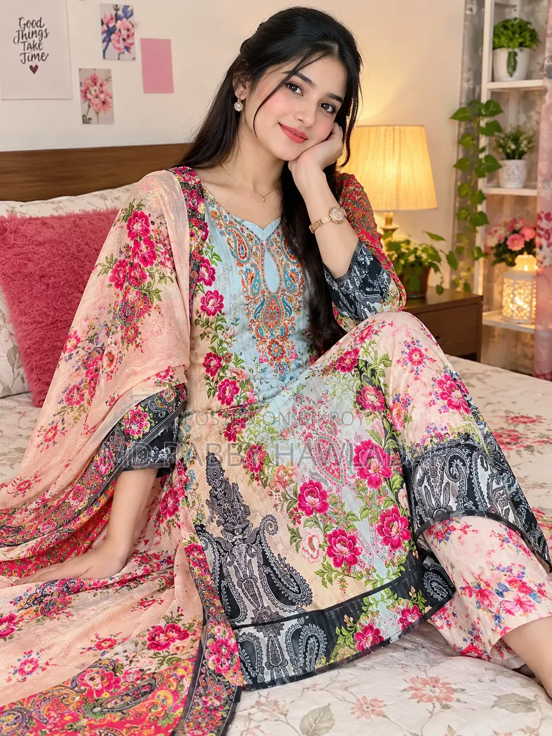 Premium Printed Three Piece | Stylish Design