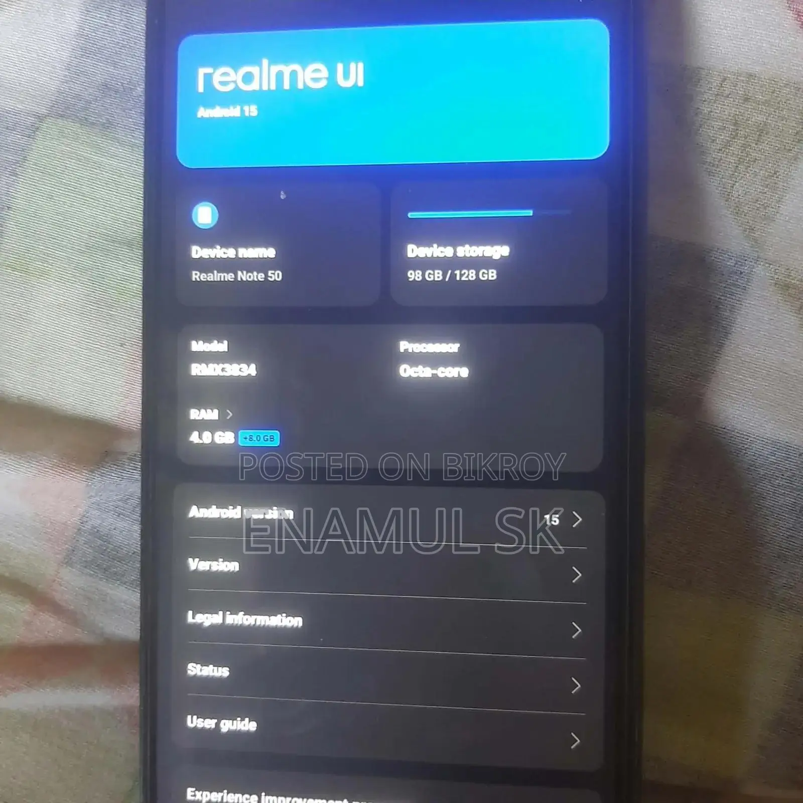 Realme Note 50 128 GB Gray