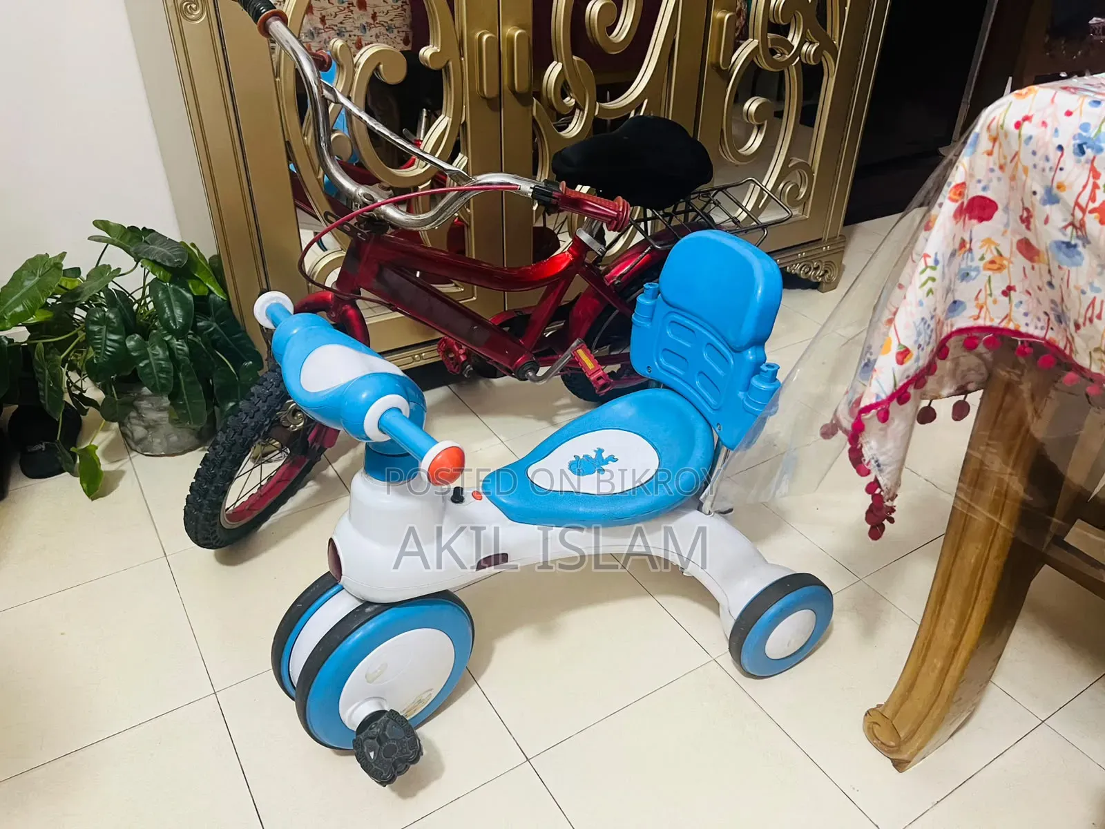 1 Jim & Jolly Rock Rider Tricycle With Backrest 3Y Pink