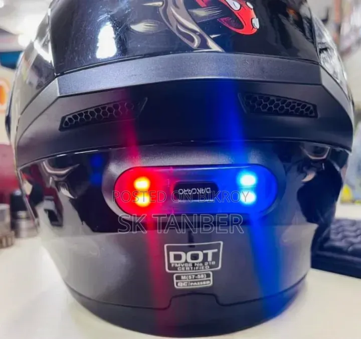 Helmet Light With USB Charging System and Velcro Strip. Safety