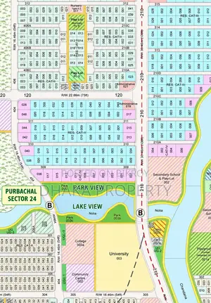 10 Katha Lake & Park View South at Sector-24