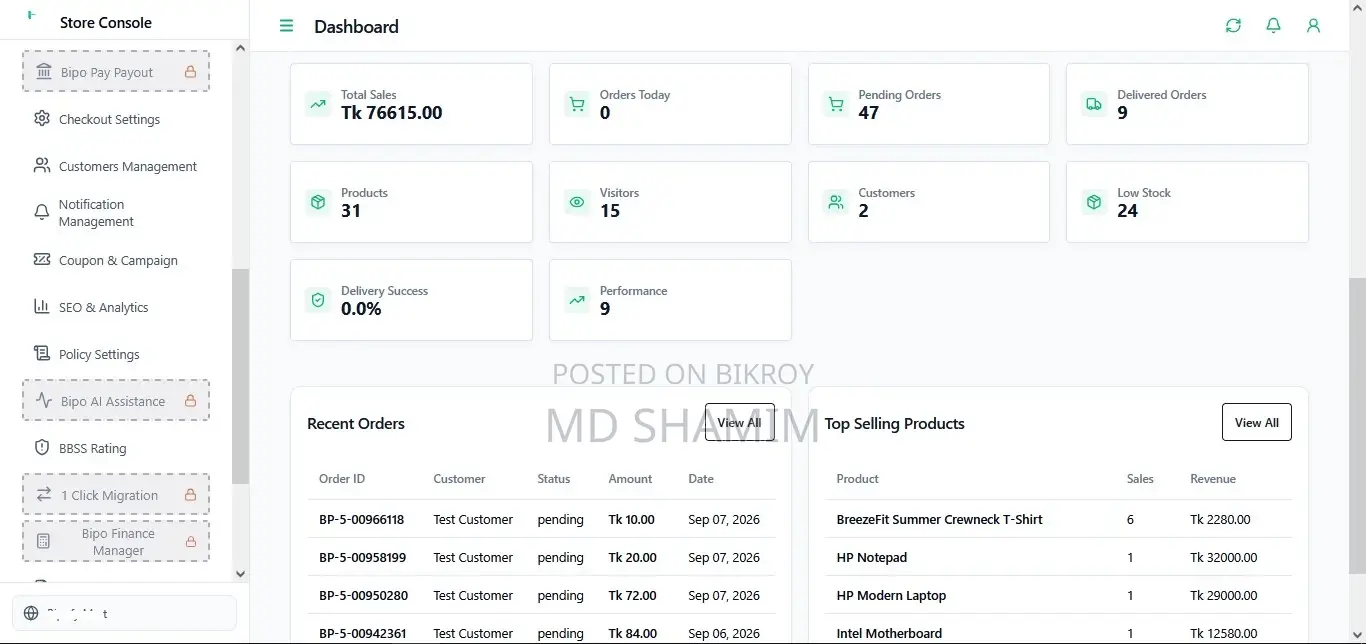Fully Running eCommerce SaaS Platform for Sale