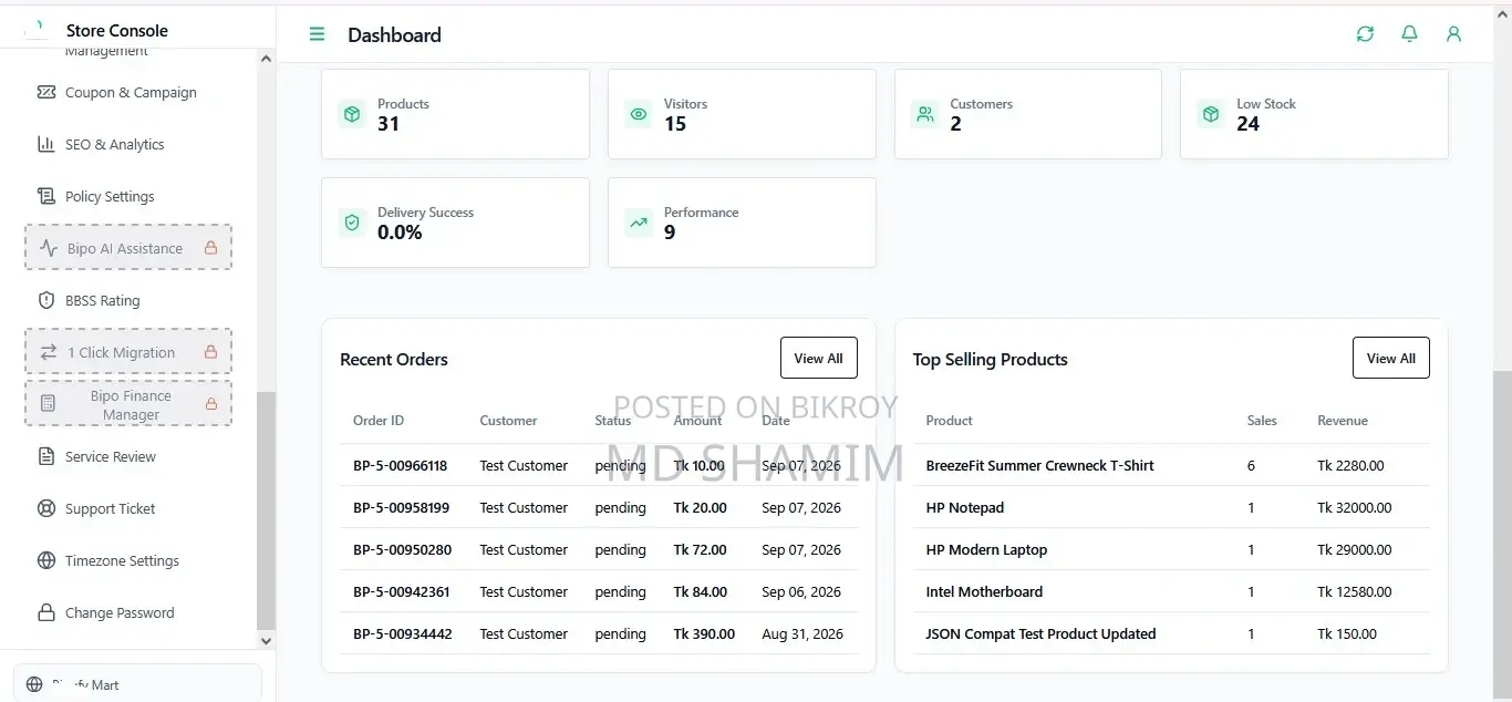 Fully Running eCommerce SaaS Platform for Sale