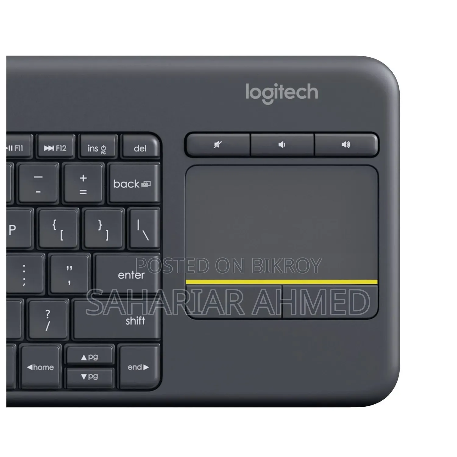 Logitech K400 Plus Wireless Keyboard With Touchpad