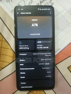 অপো এ৭৮ ৪জি ২৫৬ জিবি ব্ল্যাক