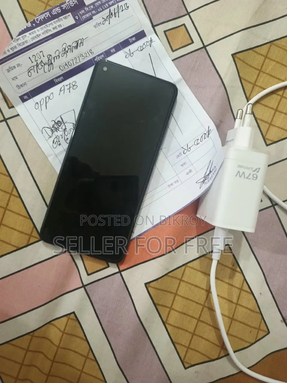 অপো এ৭৮ ৪জি ২৫৬ জিবি ব্ল্যাক