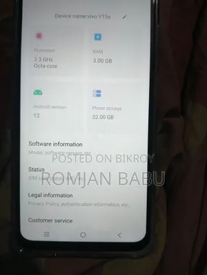 Vivo Y15S 32 GB Blue