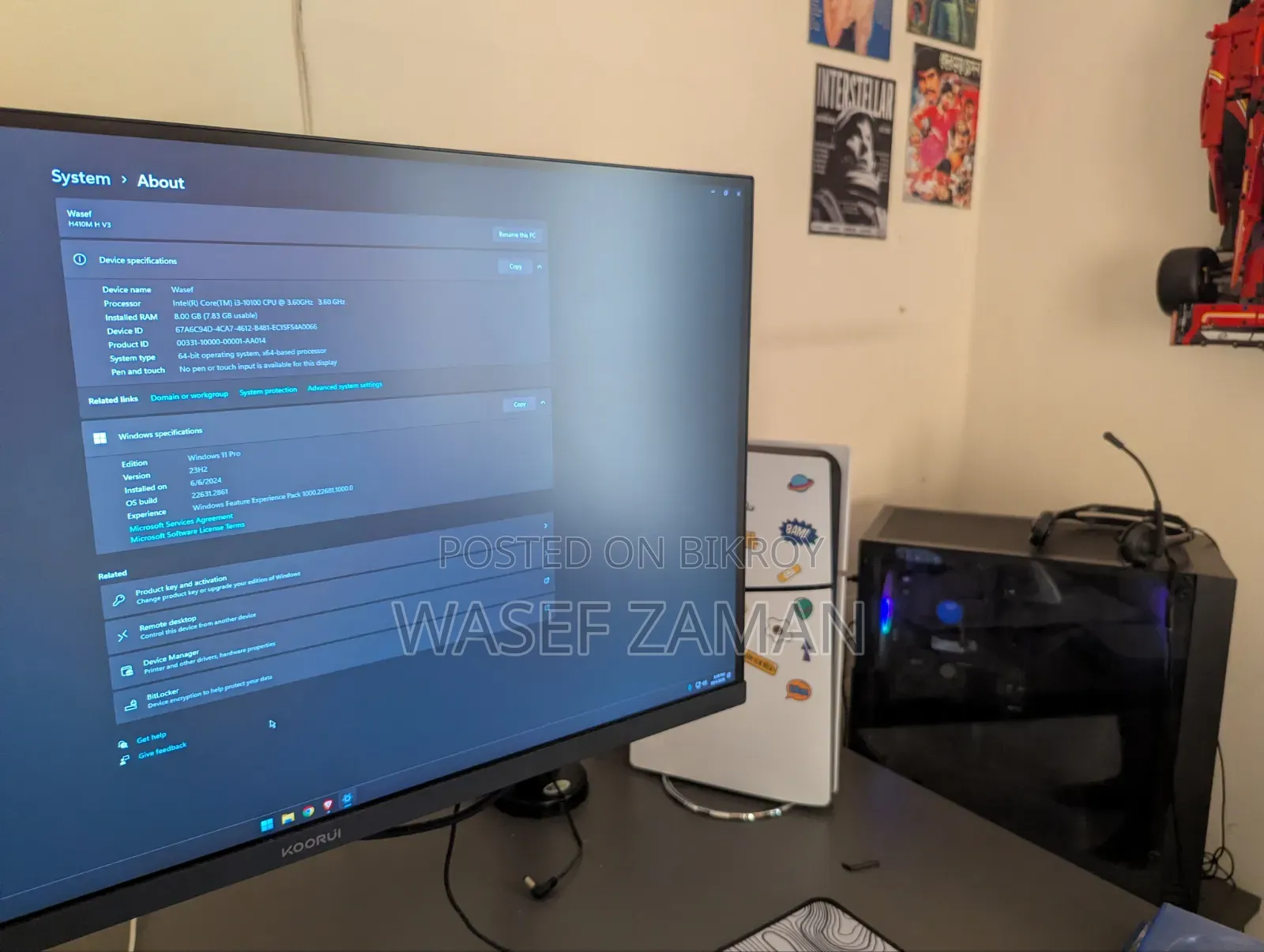Desktop Computer Gigabyte 8GB Intel Core i3 HDD+SSD 1.5T