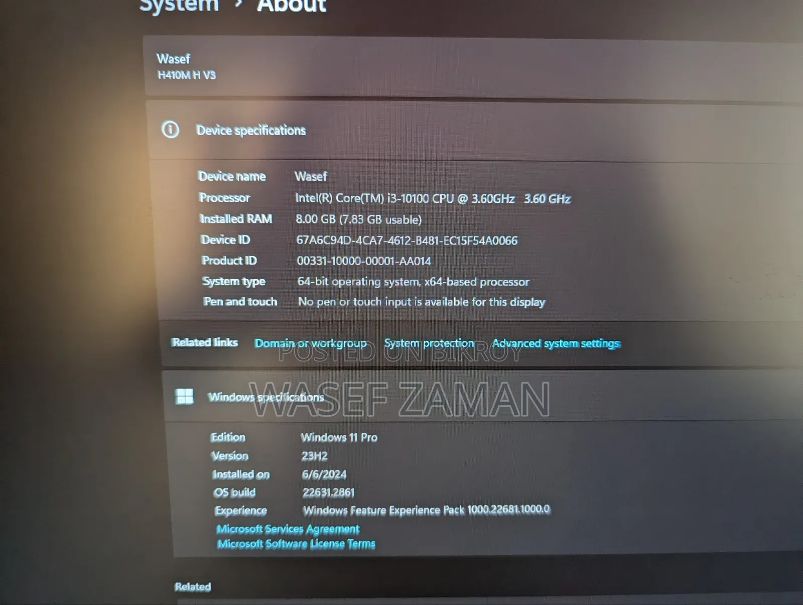 Desktop Computer Gigabyte 8GB Intel Core i3 HDD+SSD 1.5T