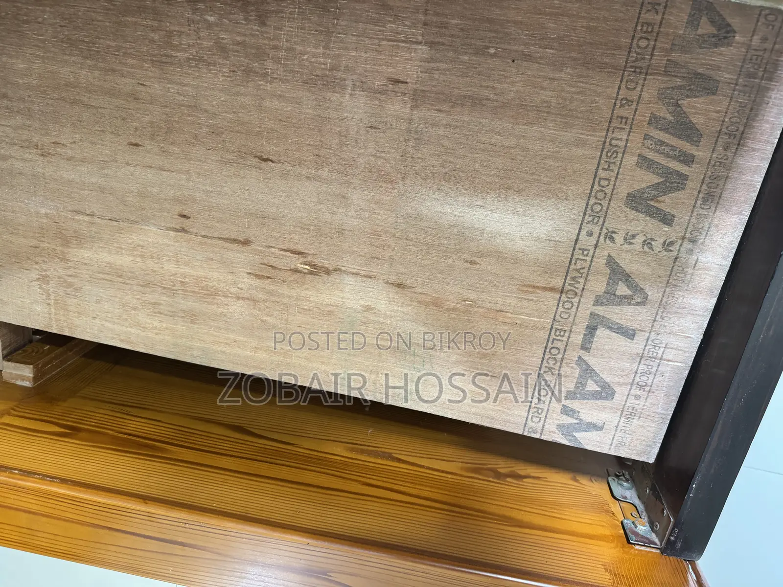 Canadian Oak Wood Double Bed