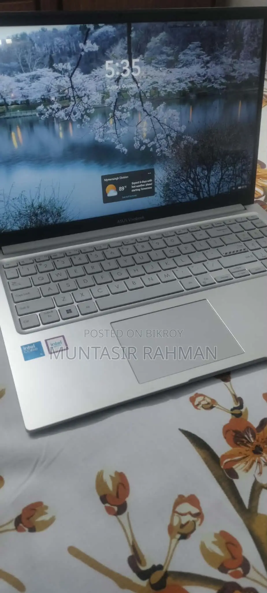 Laptop Asus Vivobook 15 8GB Intel Core i5 SSHD+SSD 512GB
