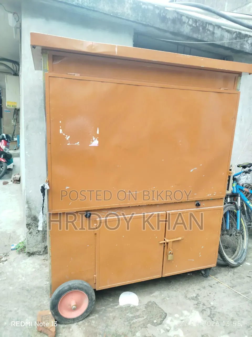 চাকাওয়ালা ফুড কার্ট বিক্রি হবে | চারপাশে গ্লাস ও উপরে ছাদ