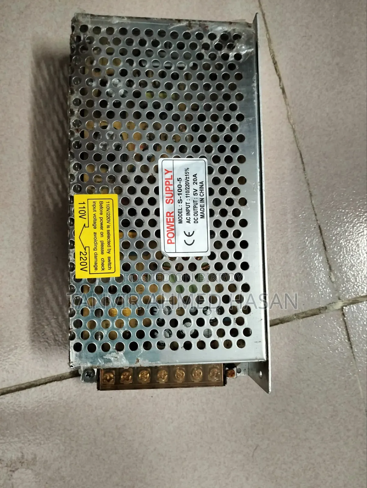 5 Volt, 20 Ampere Switched Mode Power Supply (SMPS)