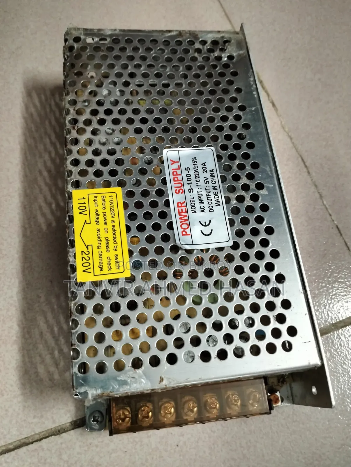 5 Volt, 20 Ampere Switched Mode Power Supply (SMPS)